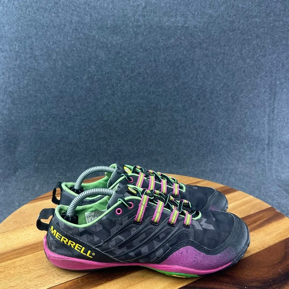 Merrell Lithe Glove Minimal Women's 7 Black Vibram Barefoot Running Shoes